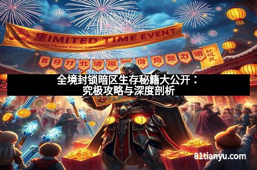 全境封锁暗区生存秘籍大公开：究极攻略与深度剖析